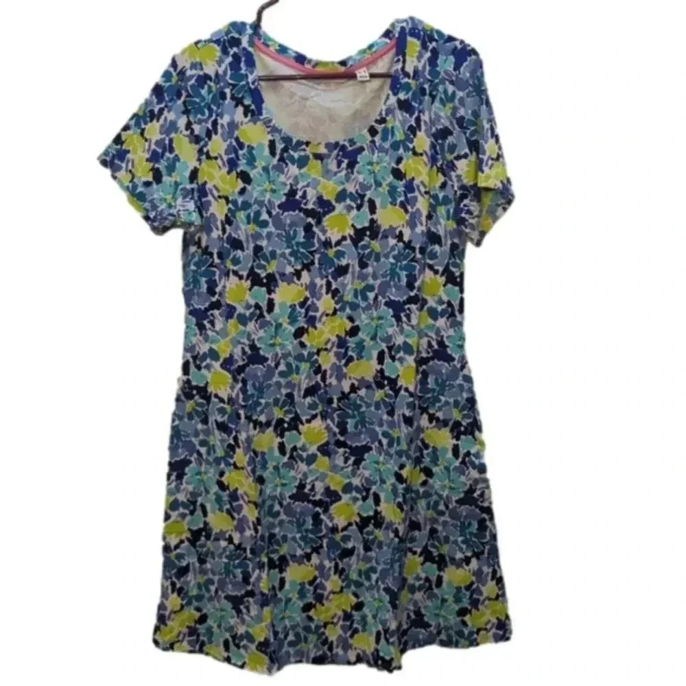 Isaac mizrahi live blue floral dress